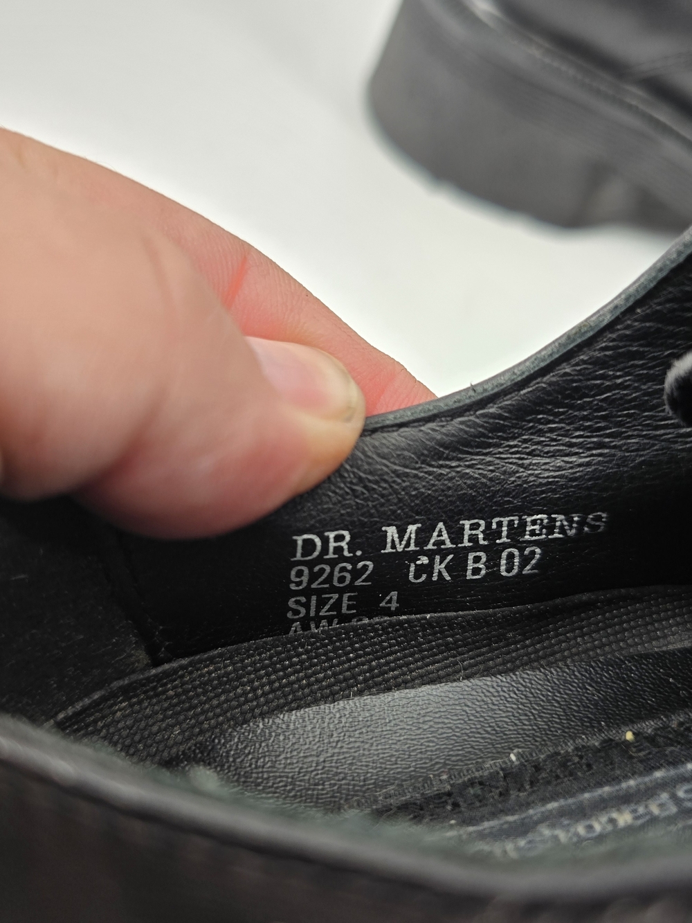 NEW Vintage Y2K Dr. Martens Black Leather Shoes 9262 UK4, US Womens 6 - Picture 8 of 8